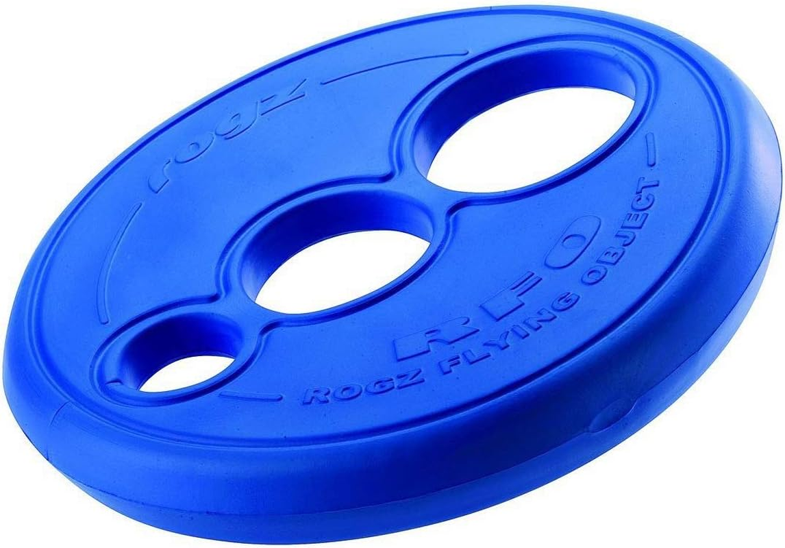 Rogz Soft Fetch Frisbee Dog Toy Blue Large
