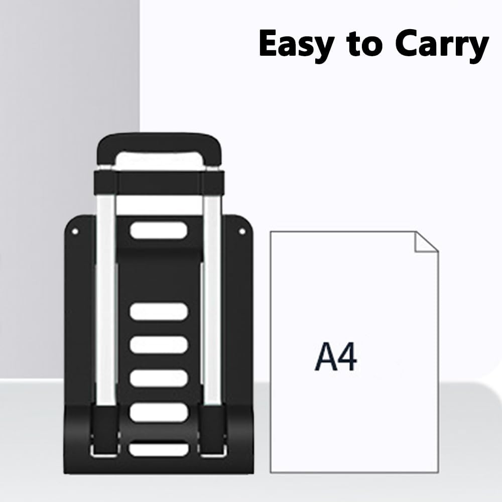Portable 2-Wheel Luggage Cart,Compact Foldable Hand Truck Dolly for Airport Travel Moving and Shopping image number 5