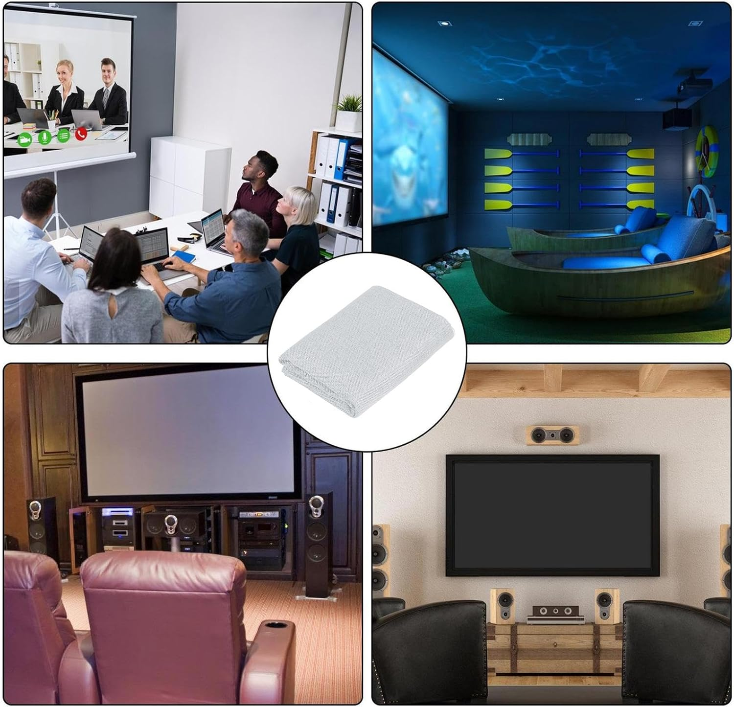 Speaker Dustproof Mesh Cloth | Protective Speaker Transparent Mesh Cloth,Great Sound Permeability Fabric Replacement for Audio Panels, Media Cabinet, Home, Stage image number 2