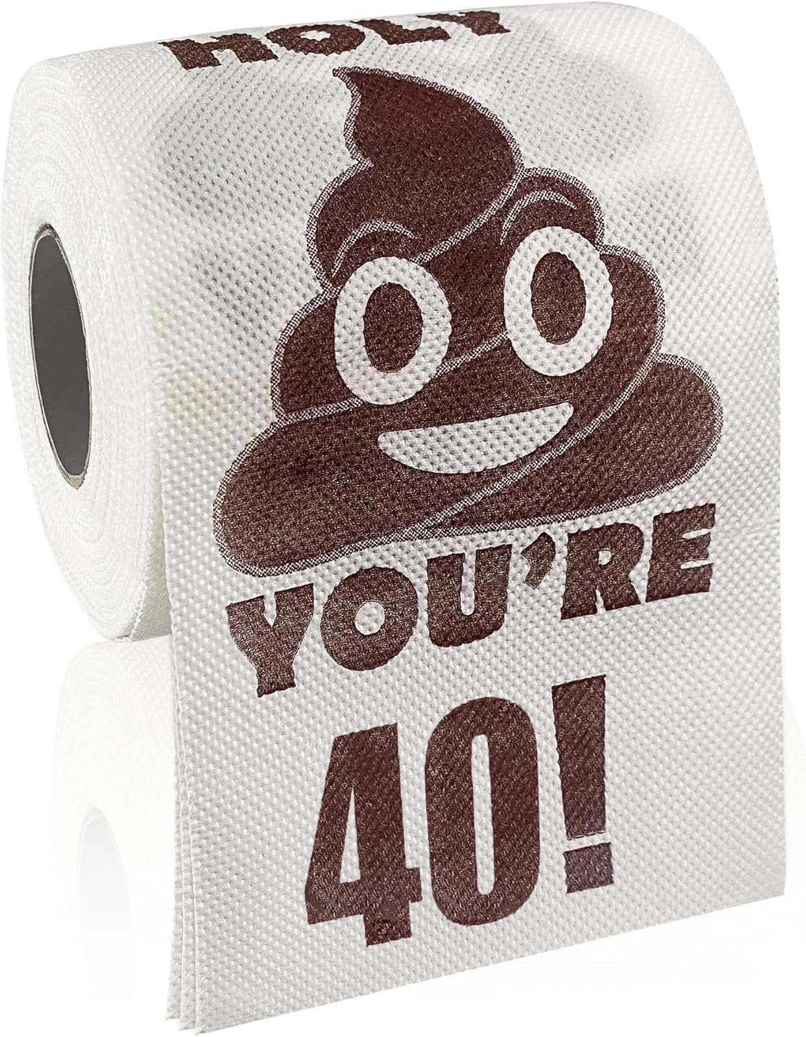 40Th Birthday Toilet Paper, Men & Women Gag Gift, 2-Ply 250 Sheets, 10X10Cm Size, Ideal for Birthday Decorations, Poop Prank, Compatible with 40Th Birthday Party Supplies &ndash; Geiwogwc