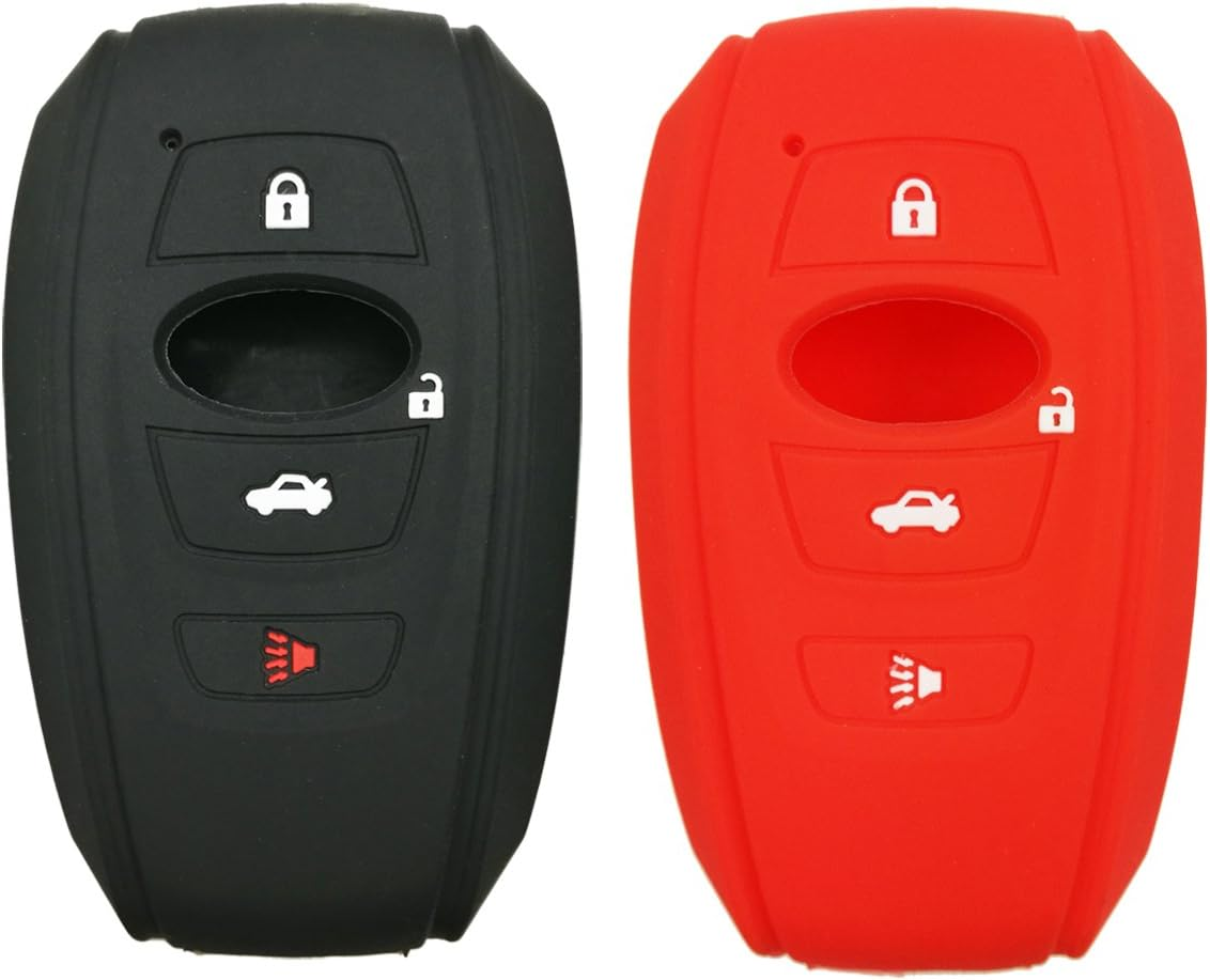 2Pcs Coolbestda 4 Buttons Smart Key Fob Protector Case Cover Keyless Entry Shell for Subaru BRZ 2015-2022 Legacy 2020 2021 2022 2023 Outback Ascent Crosstrek Forester WRX image number 5