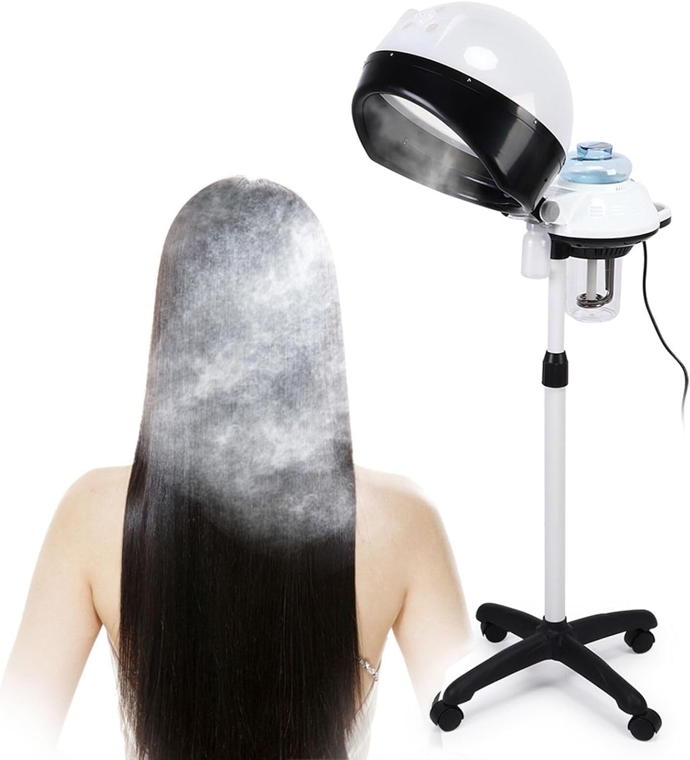 Havvo AU Hair Steamer Rolling Machine Stand Base Hairdressing Salon Spa Hooded Hair image number 1