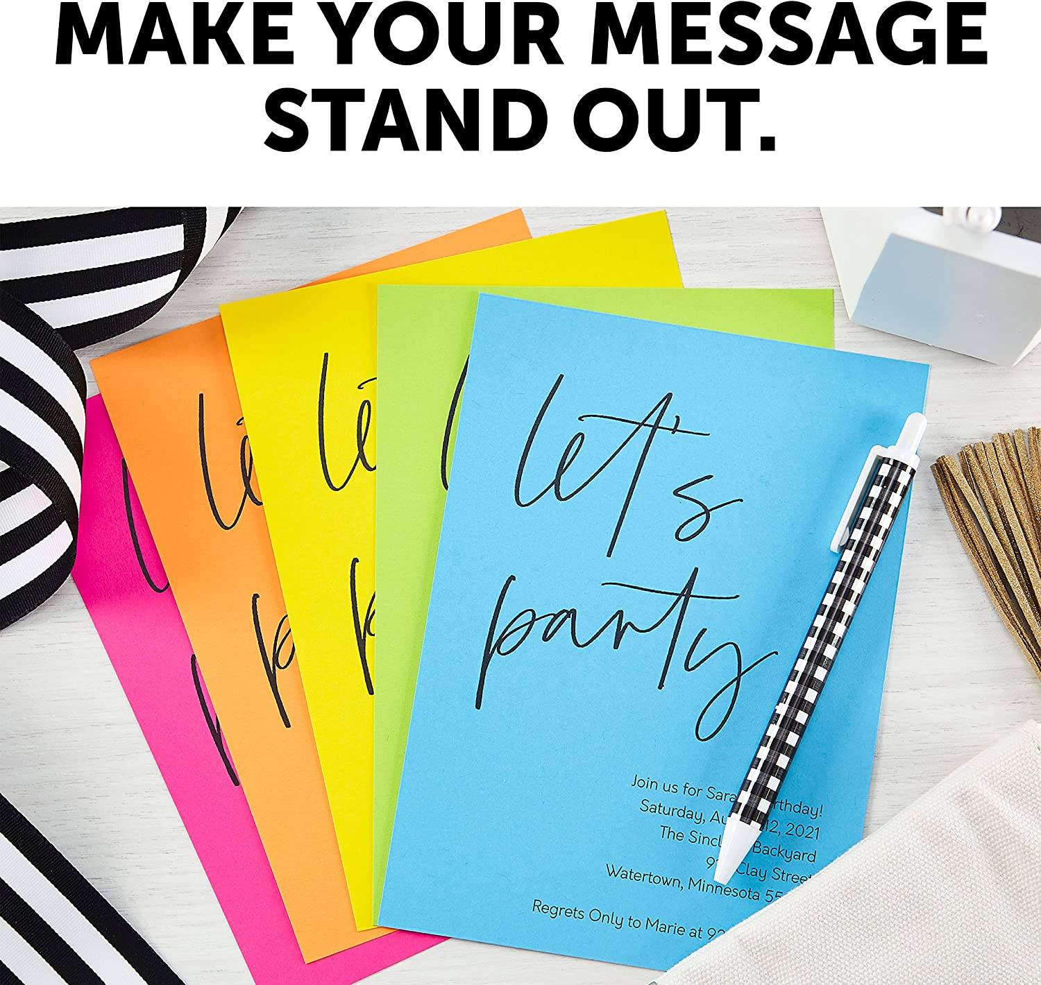 Astrobrights Colored Cardstock Paper Spectrum 8-1/2 X 11 in Spectrum image number 2