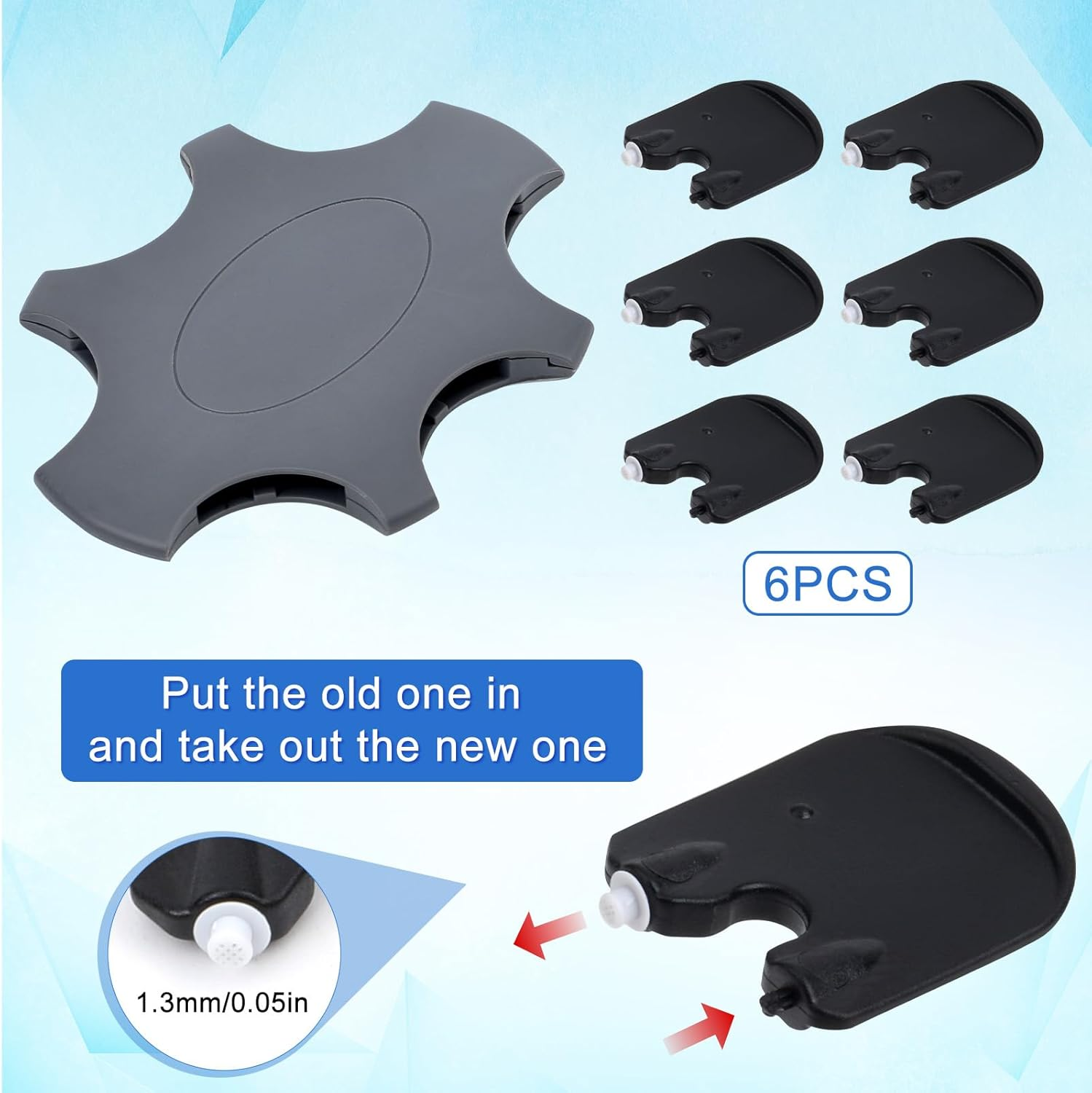 30Pcs Hearing Aid Wax Guards, ABS Shields & Cleaning Kit Wax Filters for Oticon Minifit Prowax Hearing Aids image number 1