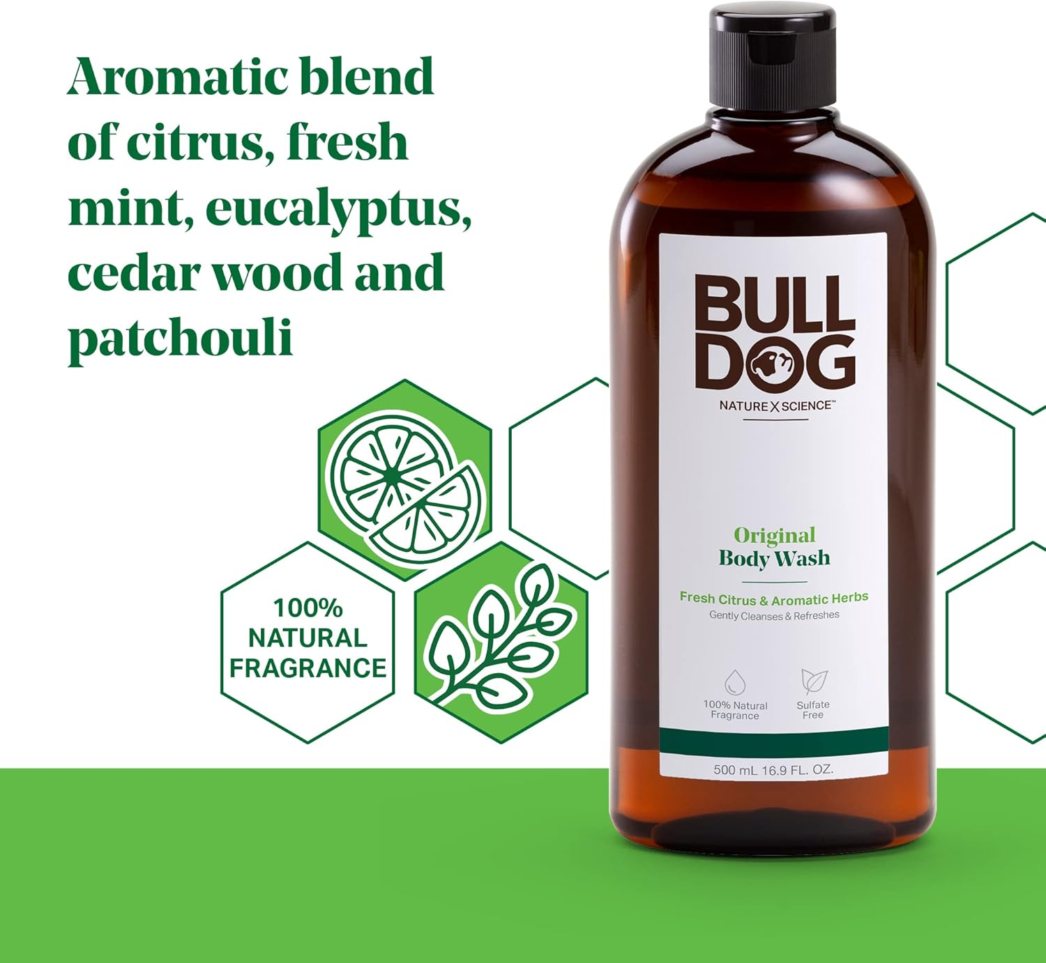 Bulldog Skincare for Men, Body Wash, Original, 16.9 Fl Oz (500 Ml) image number 6