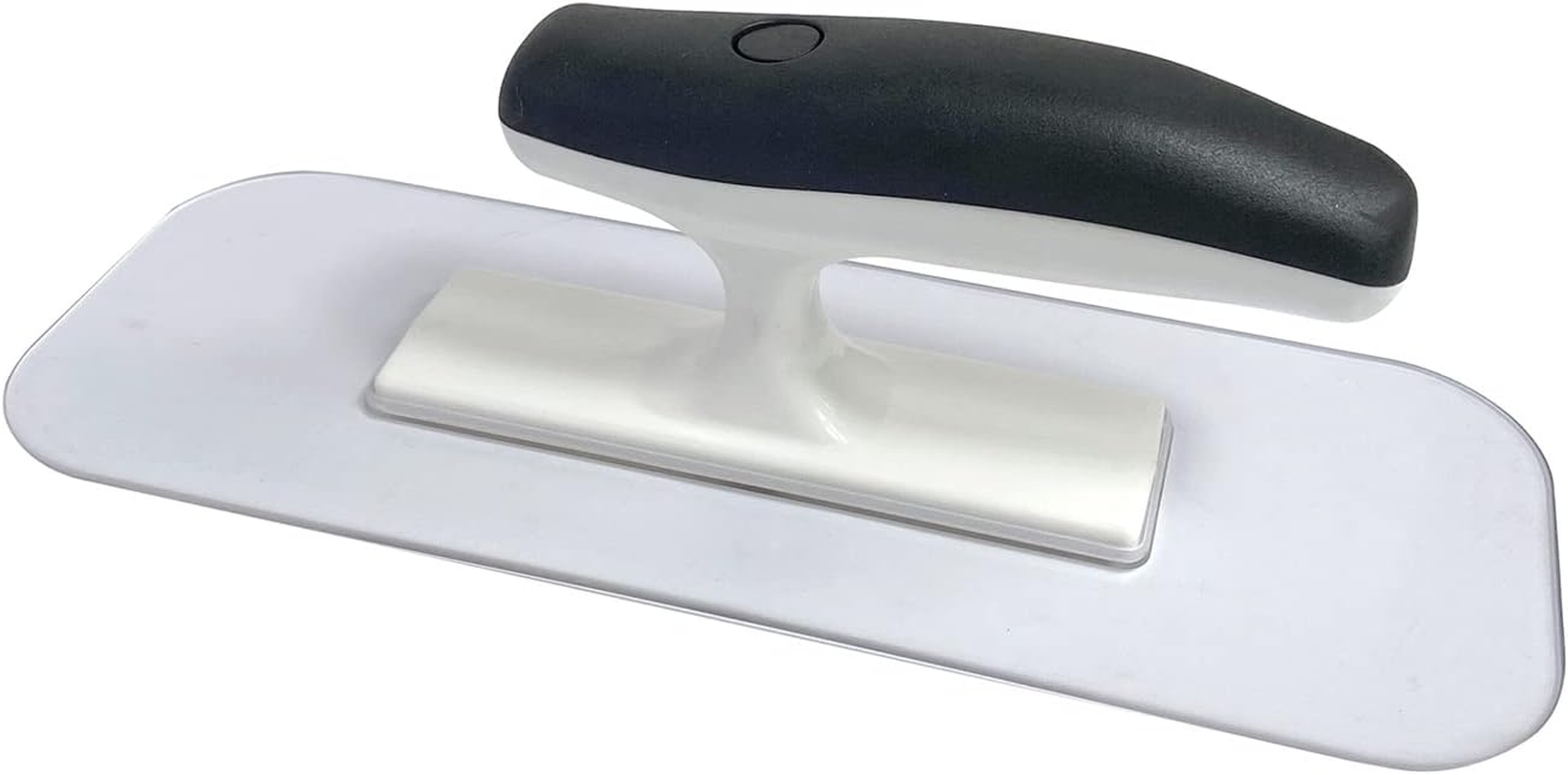 Hanroy Plastic Trowel with Comfortable Grip Handle, Includes 4.7" X 10.6'' White Finishing Trowels, Lightweight Mounting, Square End, Suitable for Scrape,Plastering and Paint Walls(D2712)