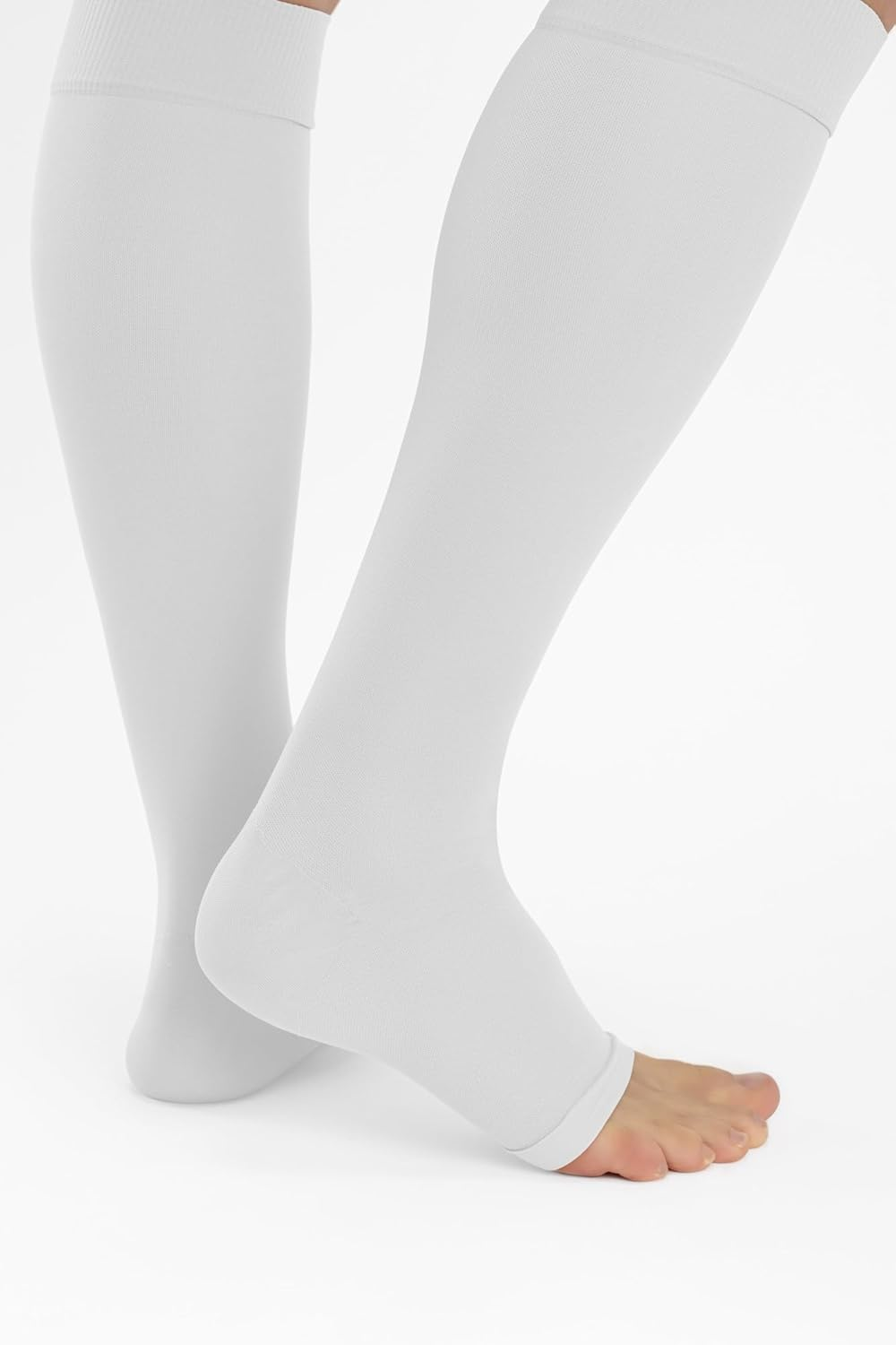 Relaxsan Antiembolism M1350A Open-Toe Anti-Embolism Knee High Socks - K2-25-32 Mmhg image number 5