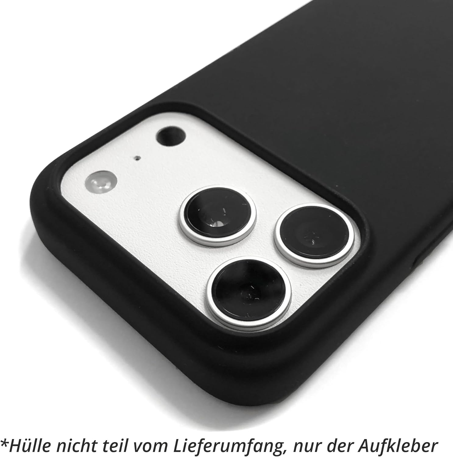 Sticker for Iphone 17 Pro Max Camera Plateau - Thick Vinyl Skin to Cover Case Cut-Out & Protect Aluminium (Iphone 17 Pro Max Plateau Sticker, Matte White/Rough) image number 5