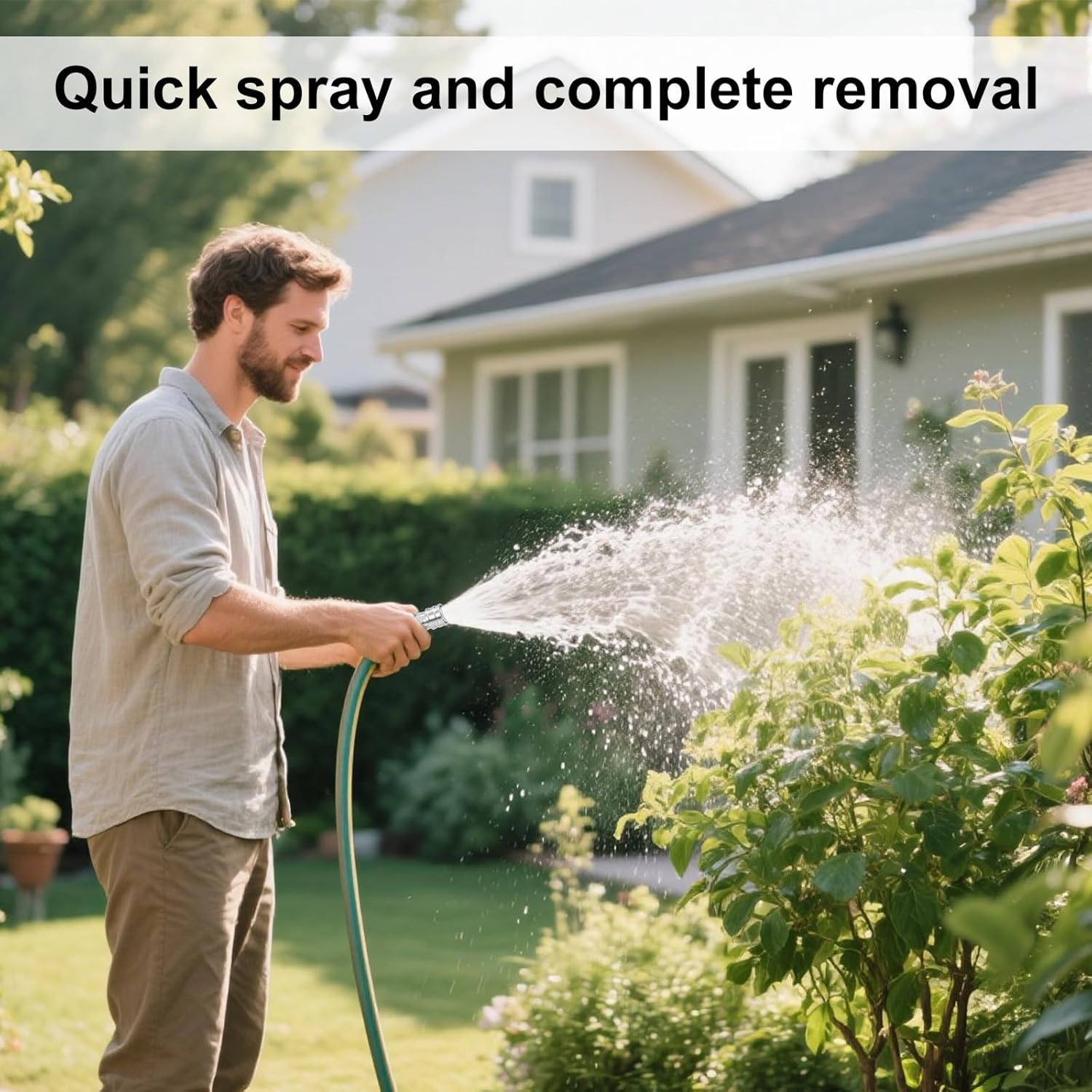 Garden Hose to Pressure Washer Adapter, Stainless Steel, 3/4" to 1/4" High-Pressure Washer Connector for Car Wash Nozzle & Sprayer Attachment(Normal Style) image number 3