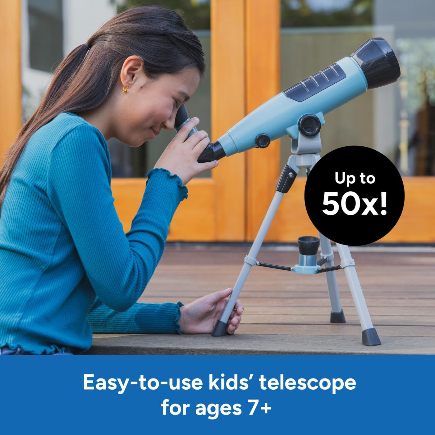 Educational Insights Geosafari&reg; Starview Telescope - Kids Telescope for Beginner Astronomy, Stargazing & Viewing Planets, Science Set for Home or Classroom, Space Discovery & STEM Gifts for Ages 7+ image number 4