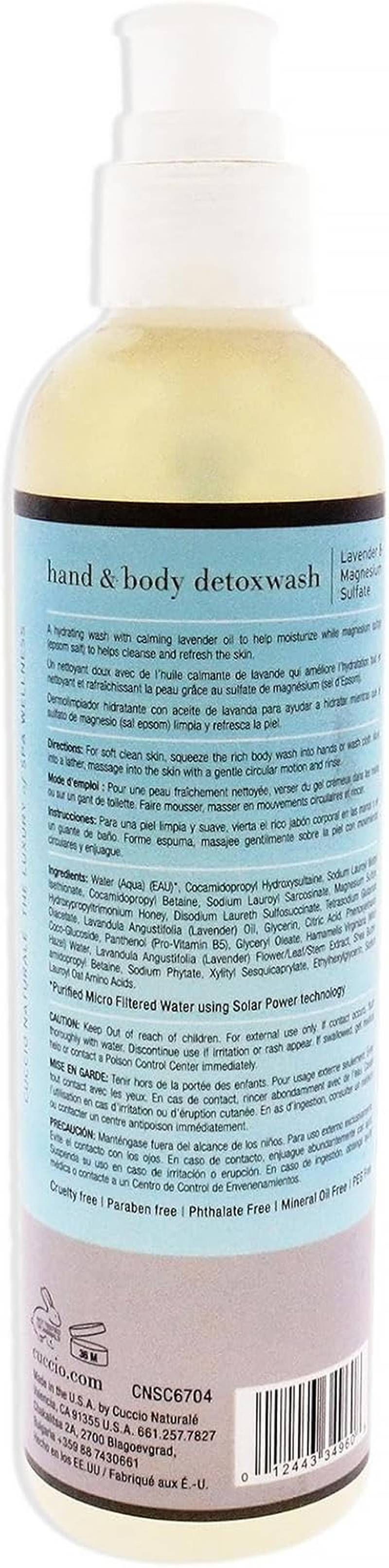 Cuccio Hand and Body Detoxwash, 236.5 Ml Pack of 1 image number 1