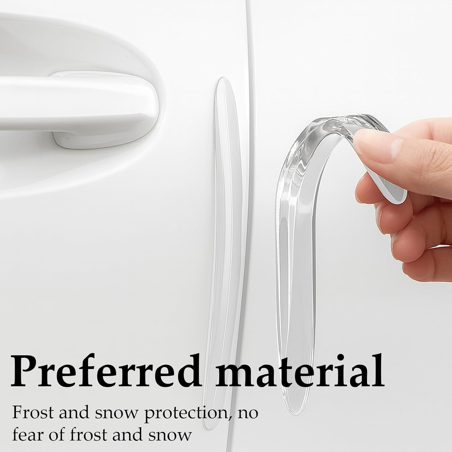 Car Door Edge Protector, 12 Pcs Transparent Car Door Protector Strips, Anti-Collision Guard for Doors, Handles and Bumper image number 2