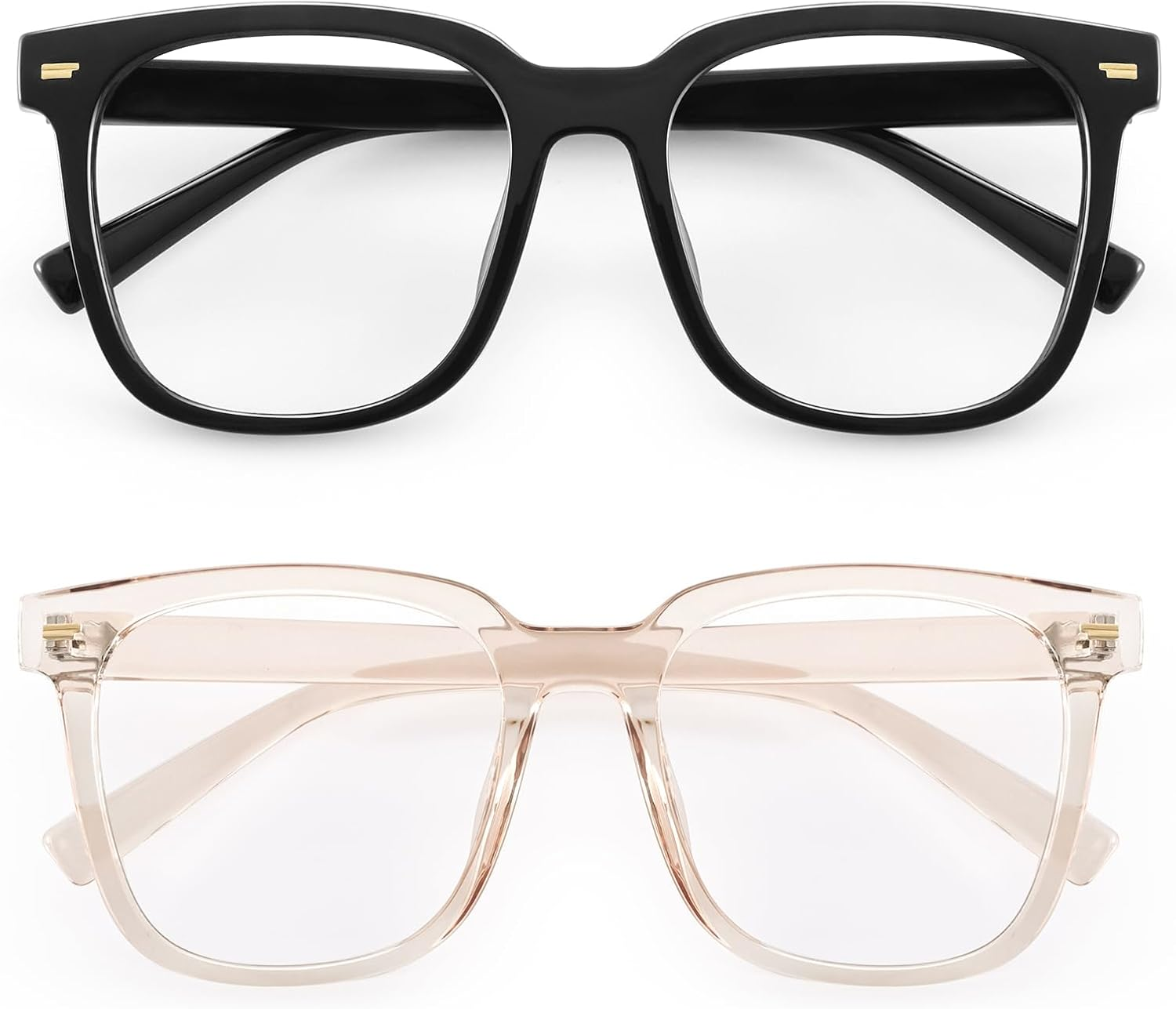 PANNER Oversized Stylish Square Blue Light Blocking Glasses for Women Computer Gaming Eyeglasses anti Glare Eyestrain