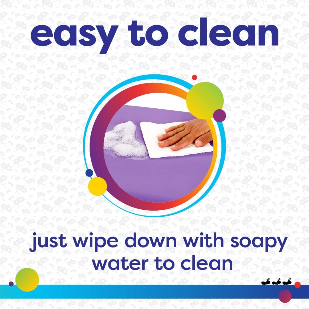 Antsy Pants Tumbling Mat &ndash; Gymnastics Mat, Easy to Clean Gym Mat, Sturdy, Foldable Tumbling Mat for Kids, Padded, Lightweight, Portable, Carrying Handle, Gymnastics Equipment for Activity Play - Original Colors image number 2