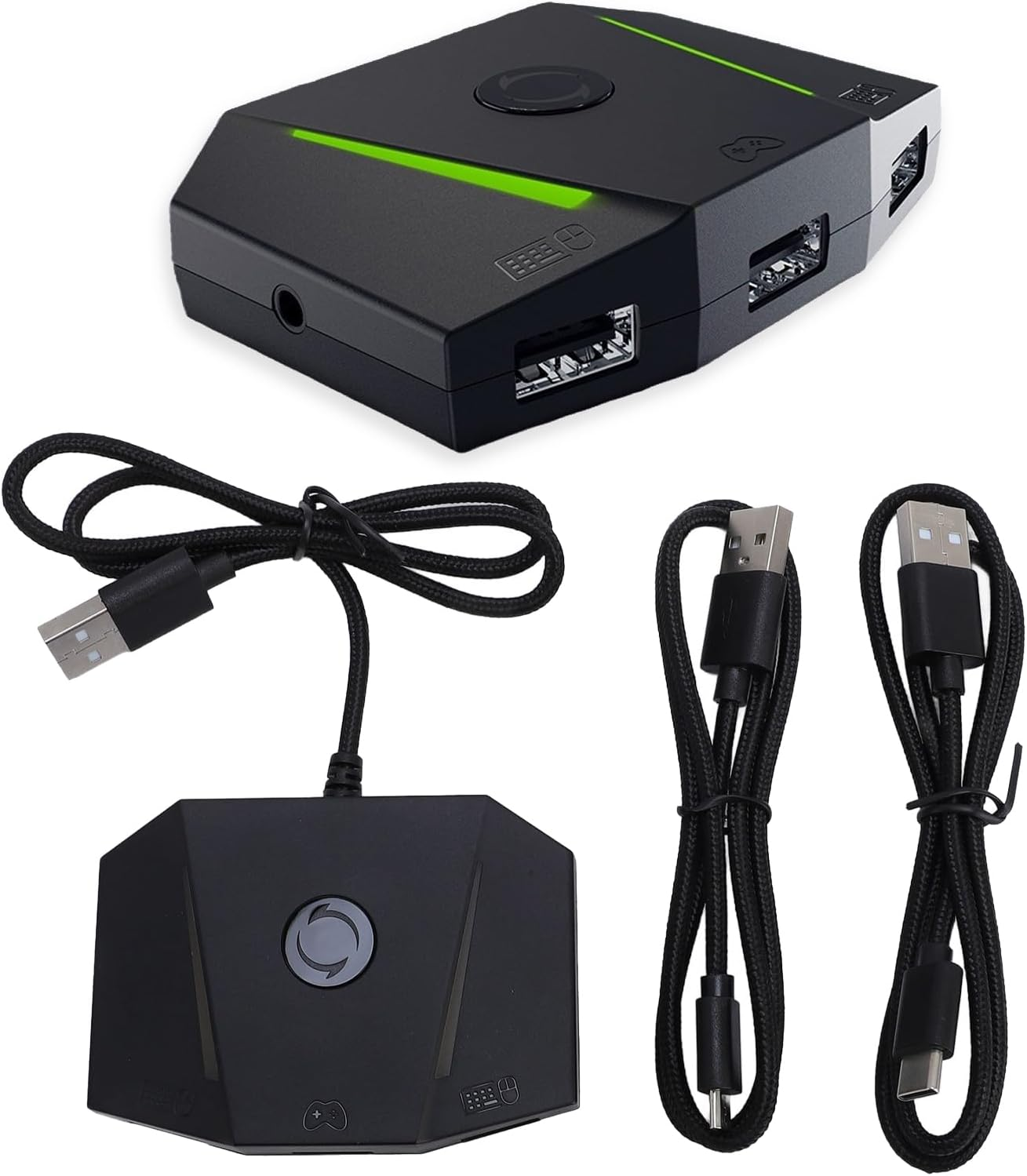 Game Console Mouse and Keyboard Converter, APP Control RGB Keyboard Mouse Adapter with 3.5Mm Sound Jack, for X S, For image number 6