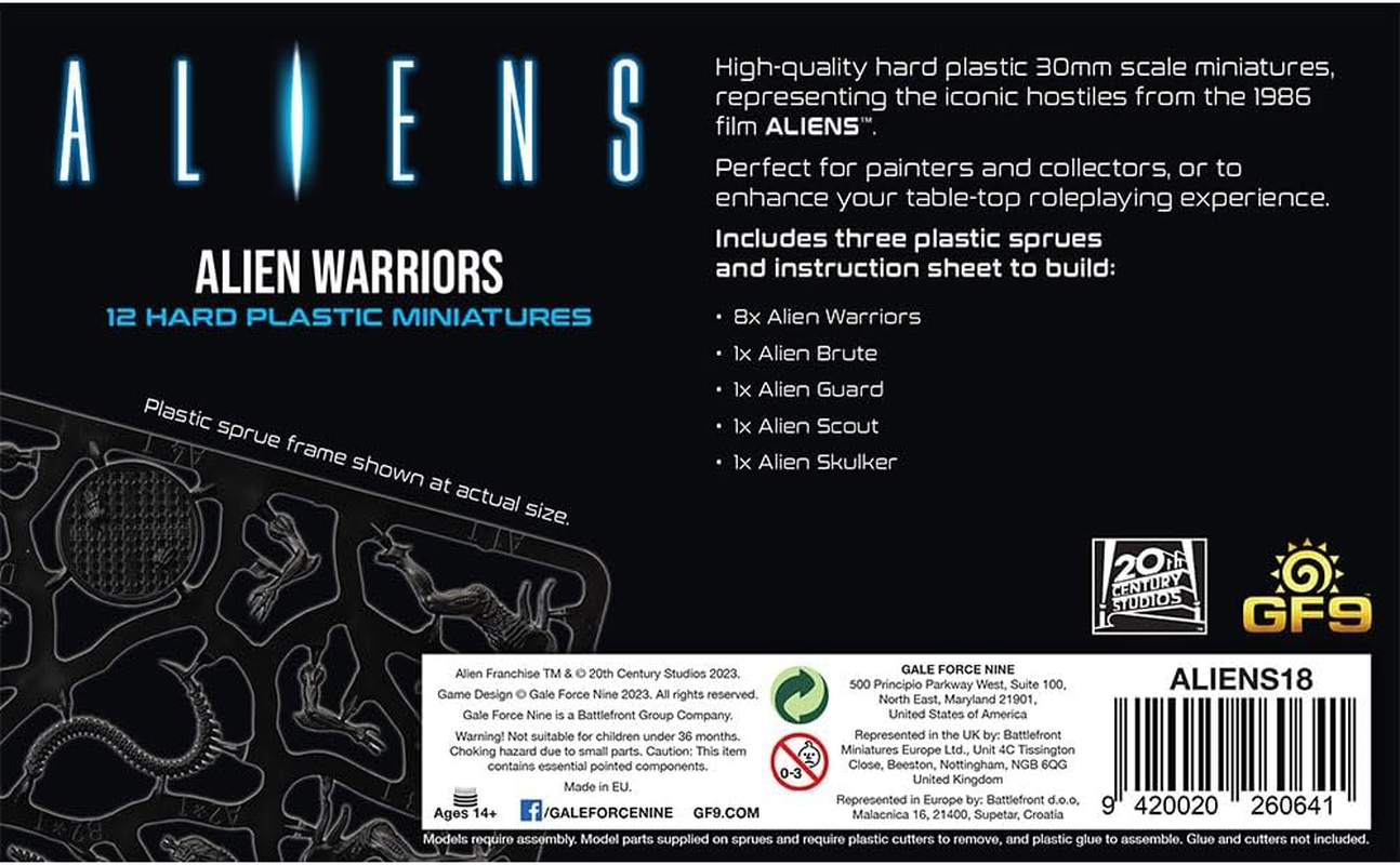 Gale Force Nine Aliens: Alien Warriors Miniature Game image number 2