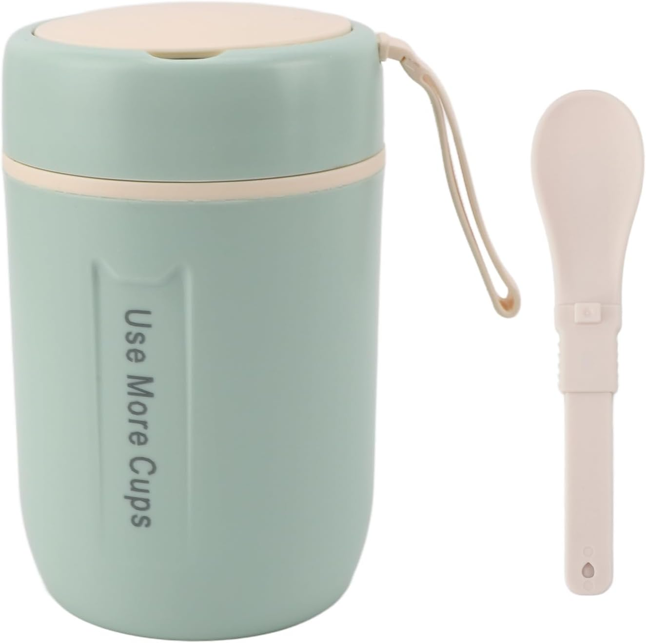 Insulated Food Jar, 600Ml Stainless Steel Soup Thermo Leakproof Insulated Food Container Portable Vacuum Insulated Kids Food Jar with Folding Spoon for School Office Picnic image number 5