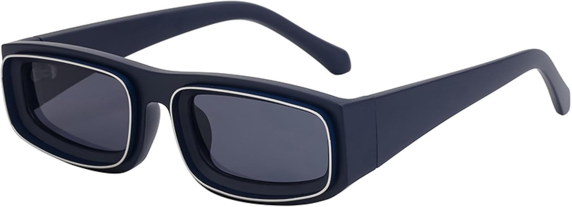 JRLLFD Small Rectangle Punk Sunglasses Men Luxury Vintage for Male Retro Shades Uv400