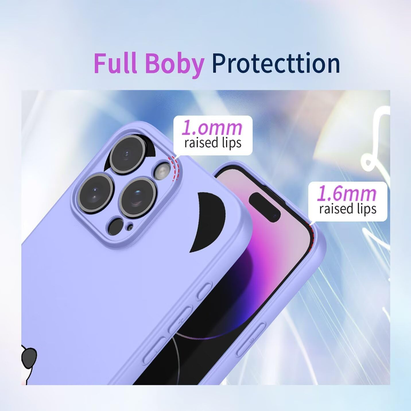 BORYA Silicone Case for Motorola Edge 60 Fusion, Ultra Thin Shockproof Mobile Phone Case, Silky Soft TPU Protective Case, Simple Elegant Colour Pattern Cover, Microfibre Lining Case, P1