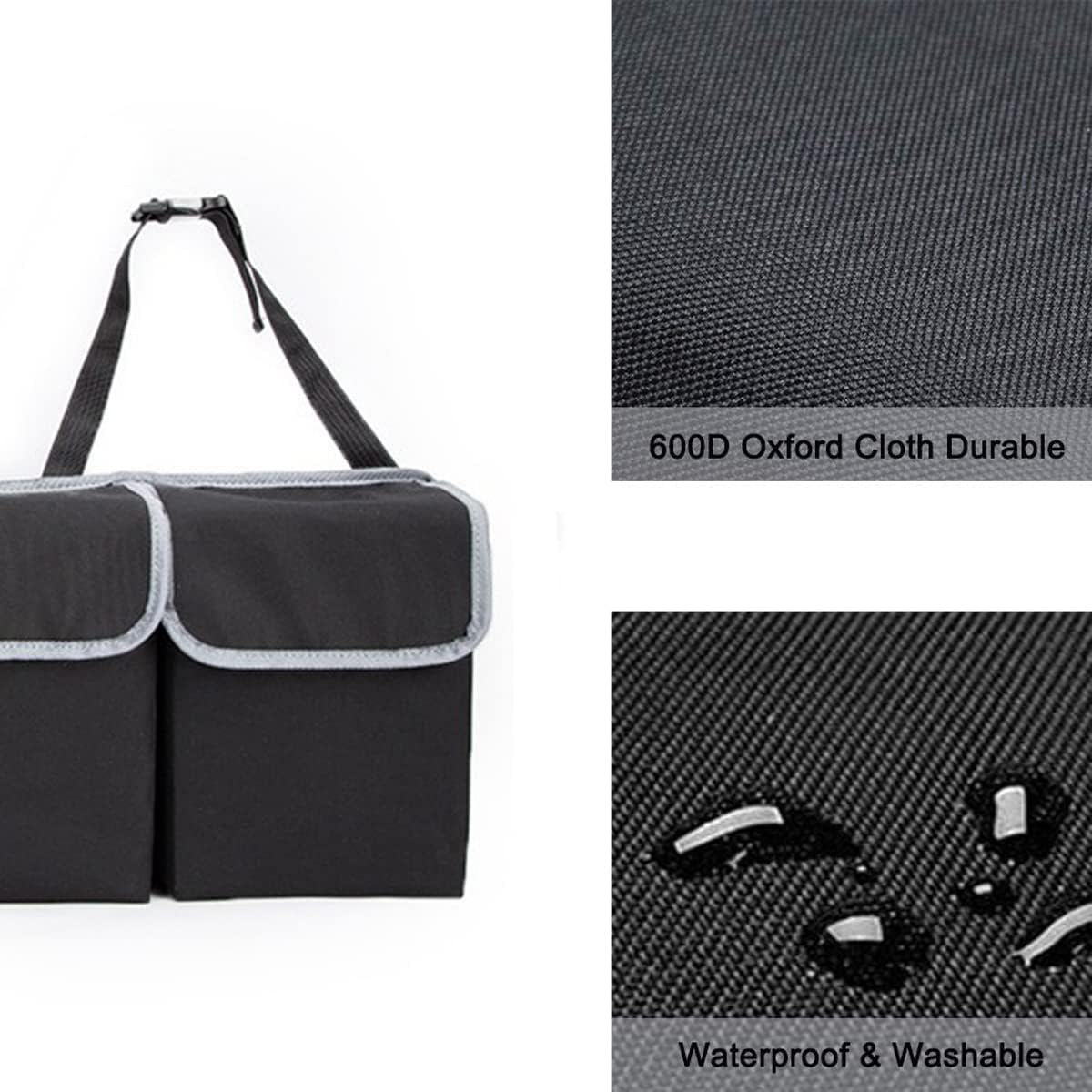 Car Trunk Organizer, Backseat Hanging Organizer with 4 Large Storage Bag-Car Seat for Suv,Trunk,Space Saving Expert image number 6