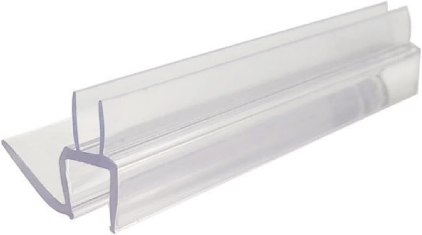 Transparent PVC Shower Door Bottom Seal 70Cm/27.55 Inches Easy Install Water Barrier for 6Mm 8Mm 10Mm 12Mm Glass (6Mm) image number 4