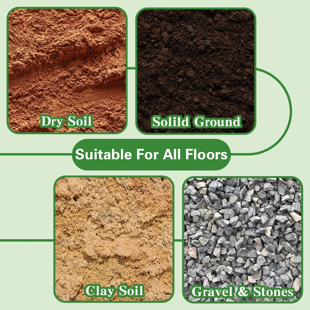 Landscape Staples 20 Pack Heavy Duty 6" - Galvanized Steel U-Shaped Ground Stakes for Weed Barrier, Garden Fabric, Netting & Ground Cover (15Cm/6 Inch) image number 3