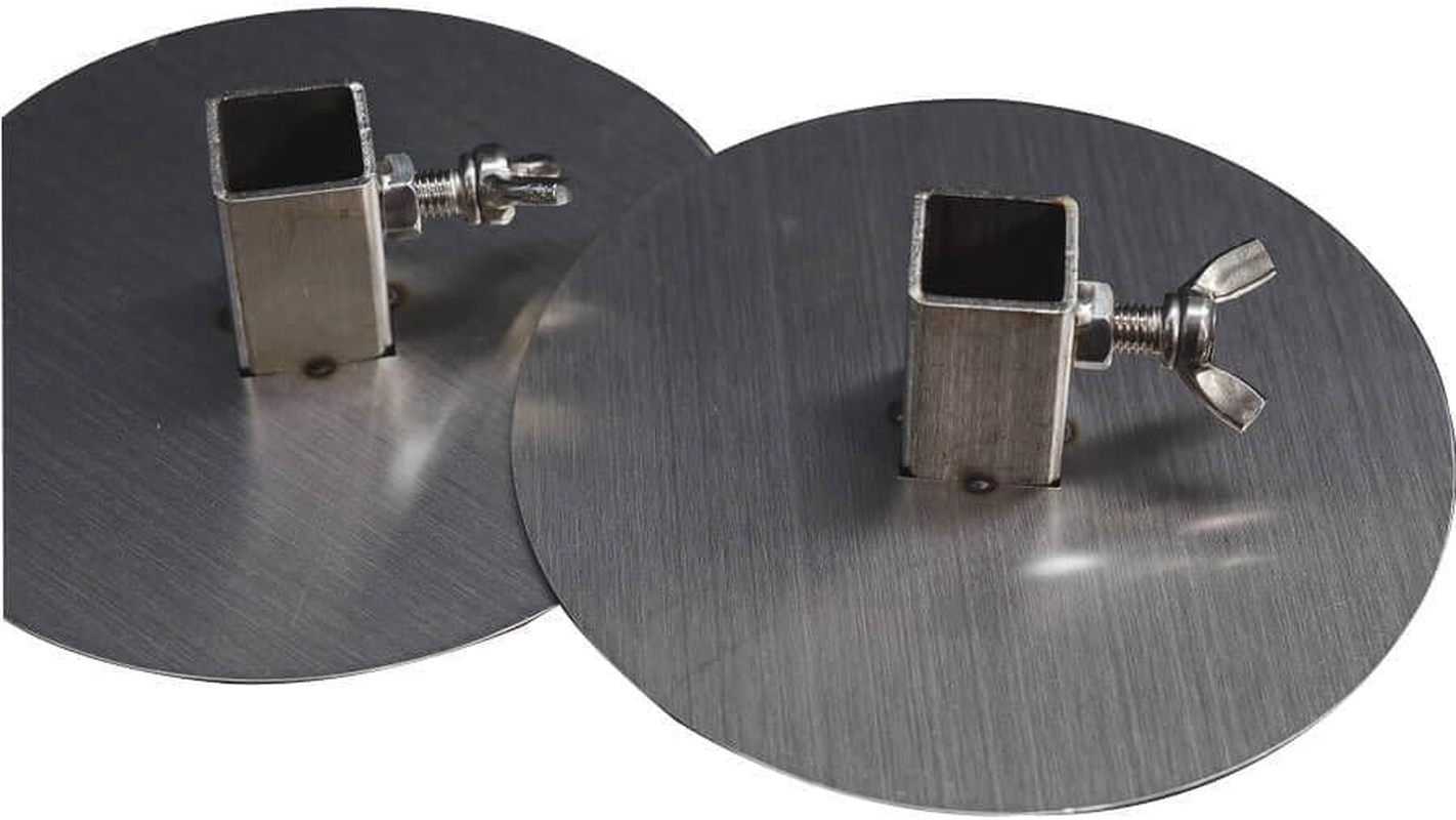 2X Souvlaki Gyros Disc- Stainless Steel Spit Roast Plates- 20Mm Square Skewer image number 5