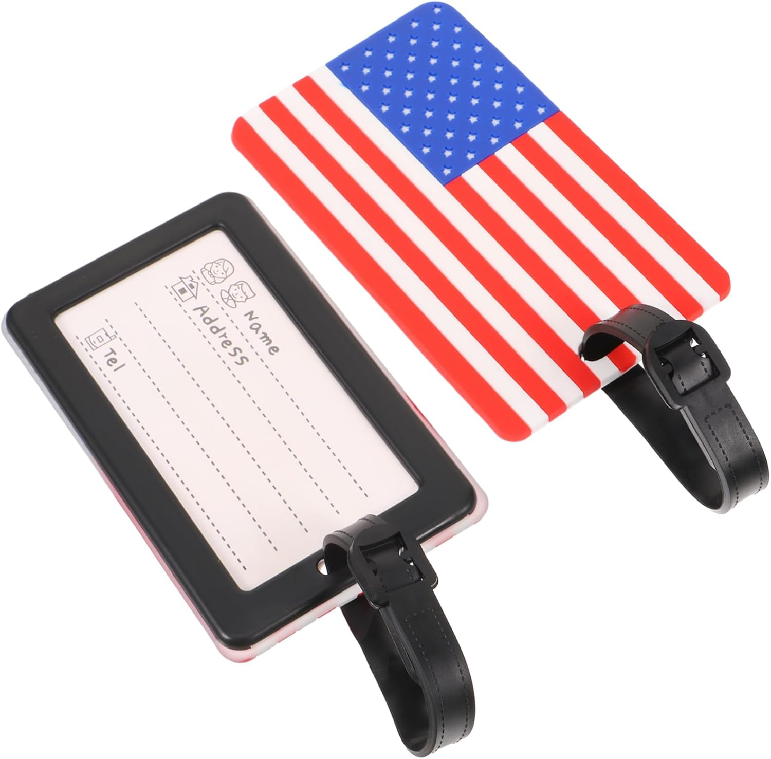 GAROZATION 2Pcs Novelty Luggage Tags Canada Flag Suitcase Boarding Tag Travel Bag image number 4