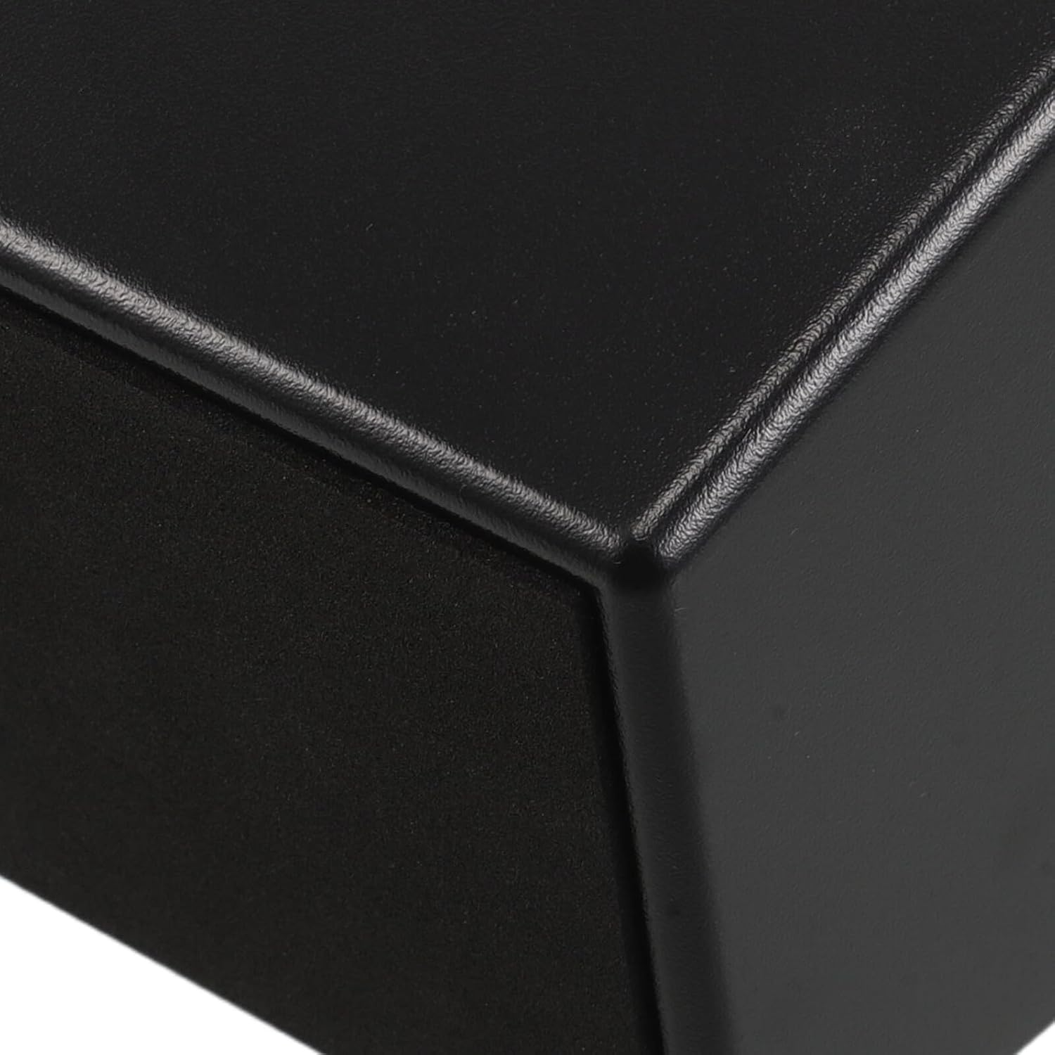 LALADEFIEE Espresso Coffee Grounds Knock Box Large Capacity Square Coffee Knock Container Removable Knocking Bar Non-Slip Base Black for Home and Office Use