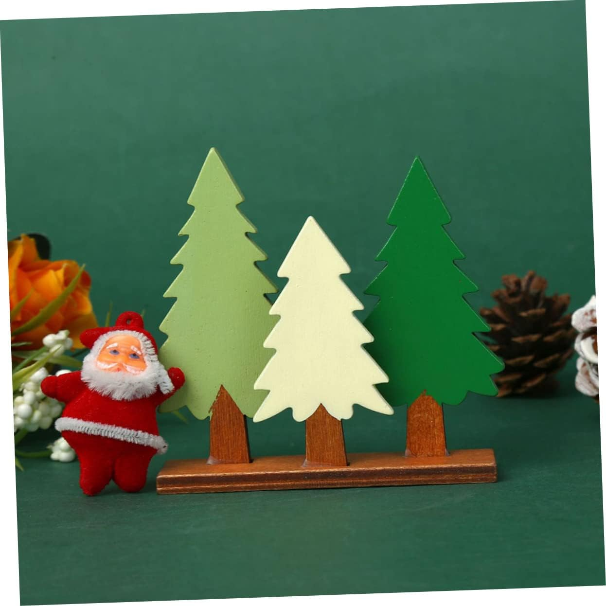 CHILDWEET Artificial Christmas Tree Fake Tree Model Fine Craftsmanship Sturdy for Home Office Car Showcase for Special Occasions image number 3