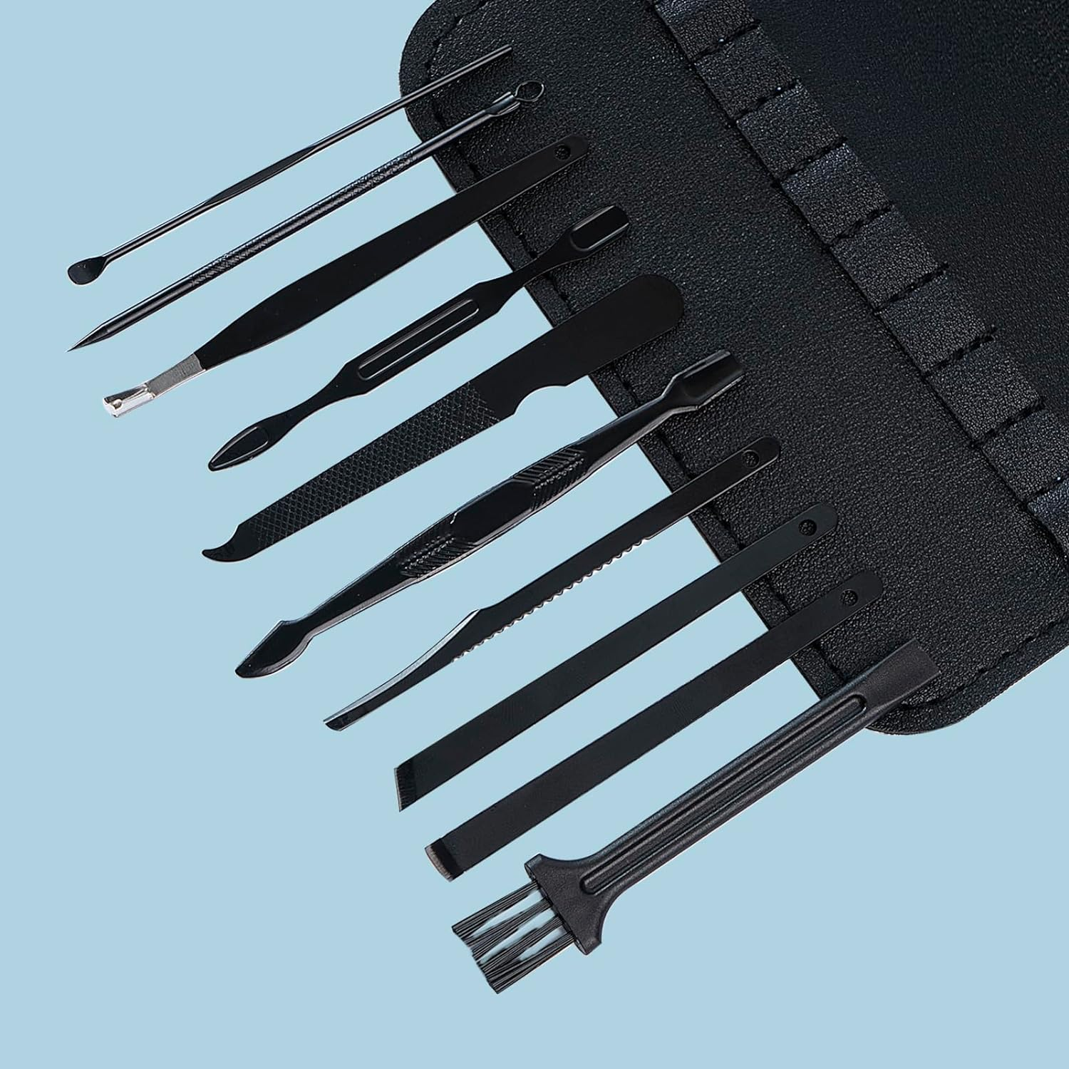 Manicure Set Nail Clippers Pedicure Kit - 16 in 1 Stainless Steel Manicure Set, Professional Grooming Kits, with Luxurious Travel Case - Portable Nail Clippers and Beauty Tools Set - Ideal for Home, Workplace, Outdoor Travel and Salon Use image number 2