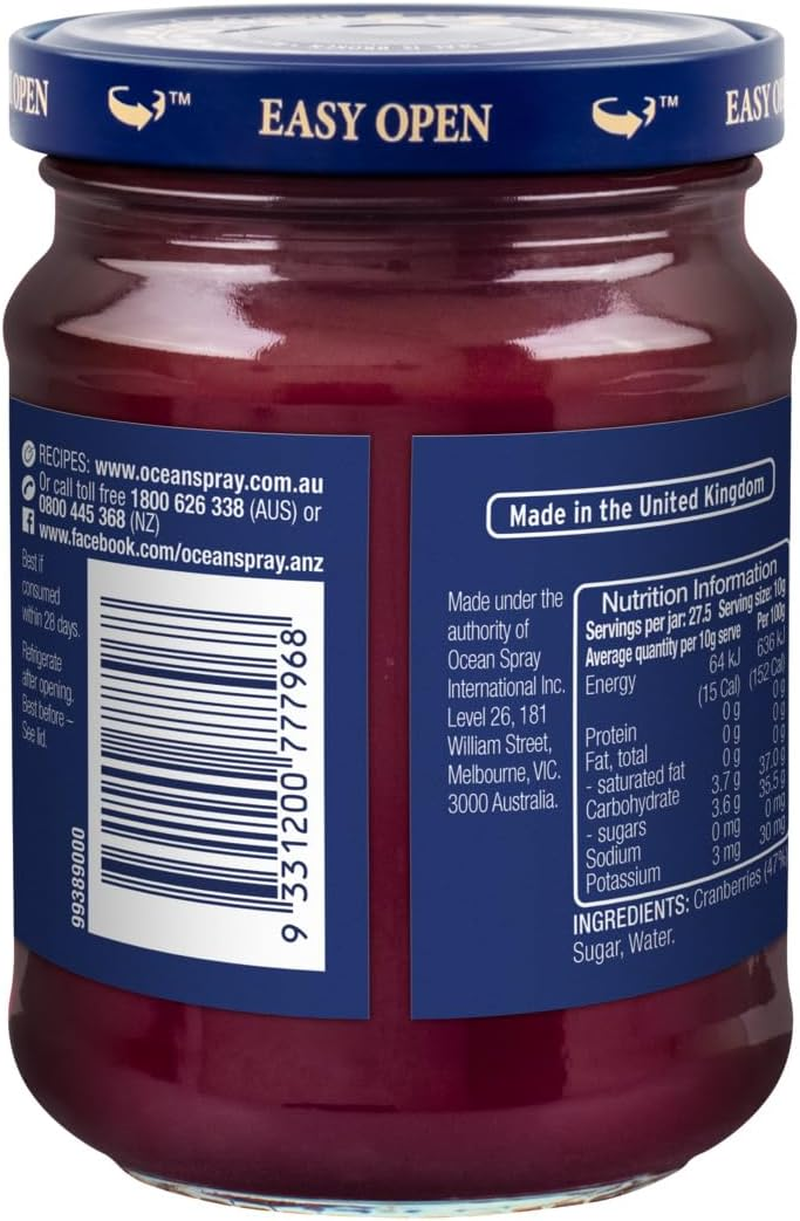Ocean Spray Jellied Cranberry Sauce, 275 G image number 1