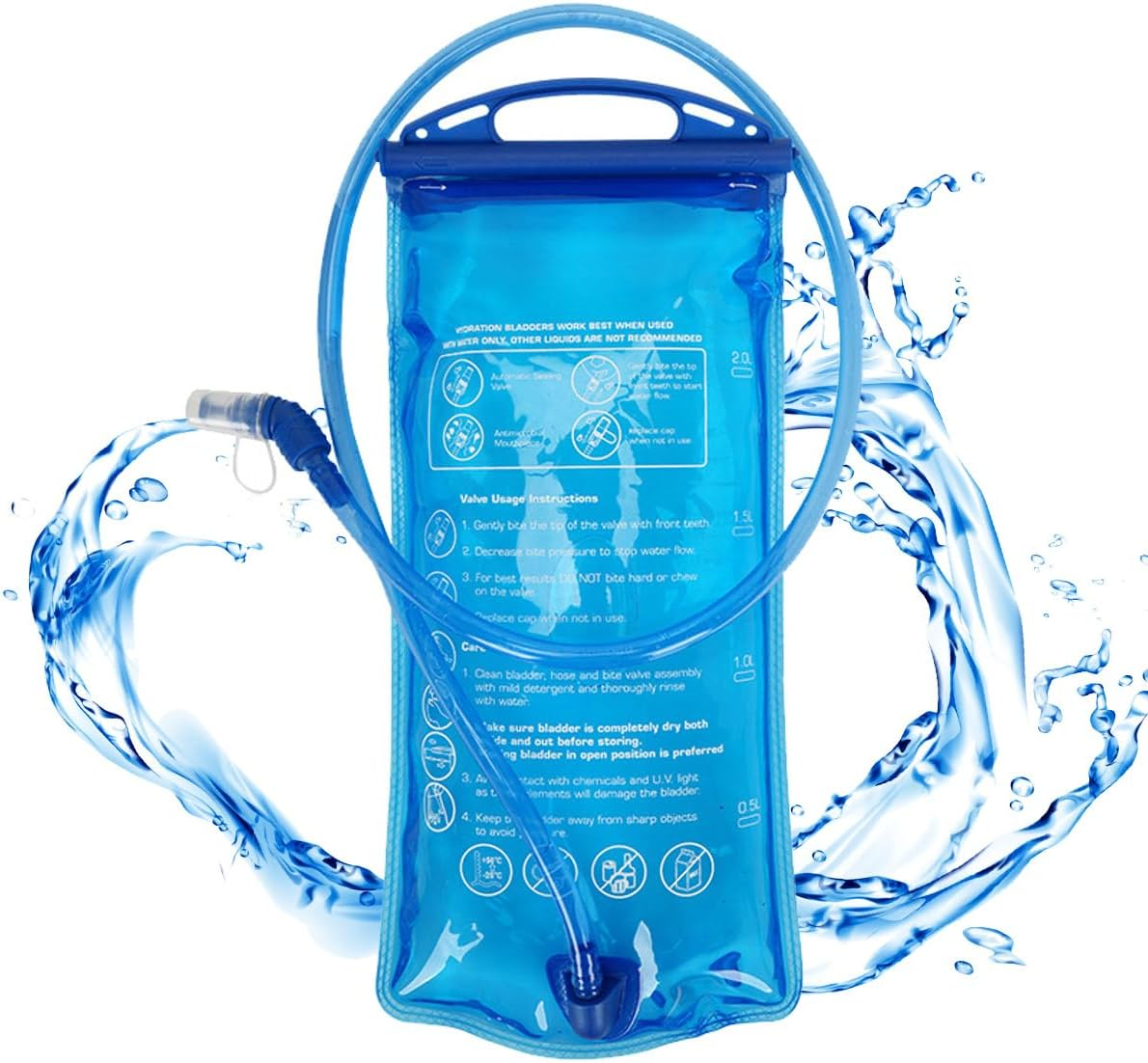 CUEMOON Water Bag 1.5L 2L for Backpack Cycling Hiking Trekking Camping image number 5