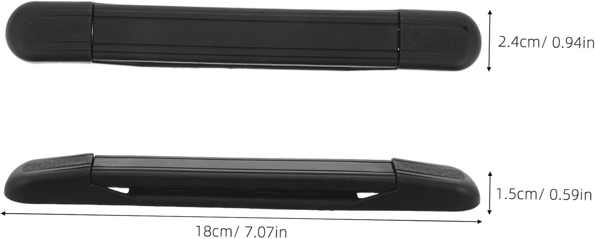 COLLBATH 12Pcs Lightweight Plastic Luggage Handles Replacement Suitcase Grip Ergonomic Carrying Straps for Travel Bags and Suitcase Repair Accessories image number 2