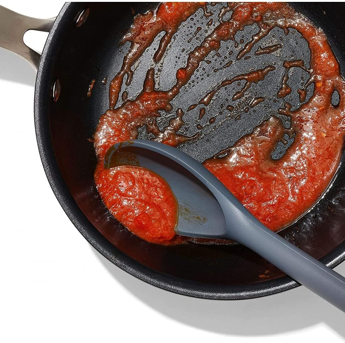 OXO 11281400 Good Grips Silicone Spoon, Peppercorn Grey image number 4