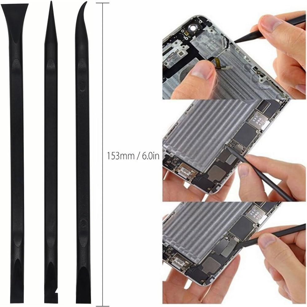 Fongmore 3 Pieces Carbon Fiber Plastic Scraper Spudger Pry Tool Set, Electronics Repair Opening Tool Kit for Laptop Mobile Phone Tablet Computer Smartphones image number 1
