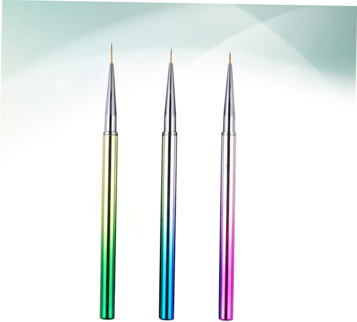 Baluue 3Pcs Ultra Thin Nail Art Painting Brush Detail Paint Brush for Nail Designs Flowers and Patterns Manicure Tool for Precision Art image number 4