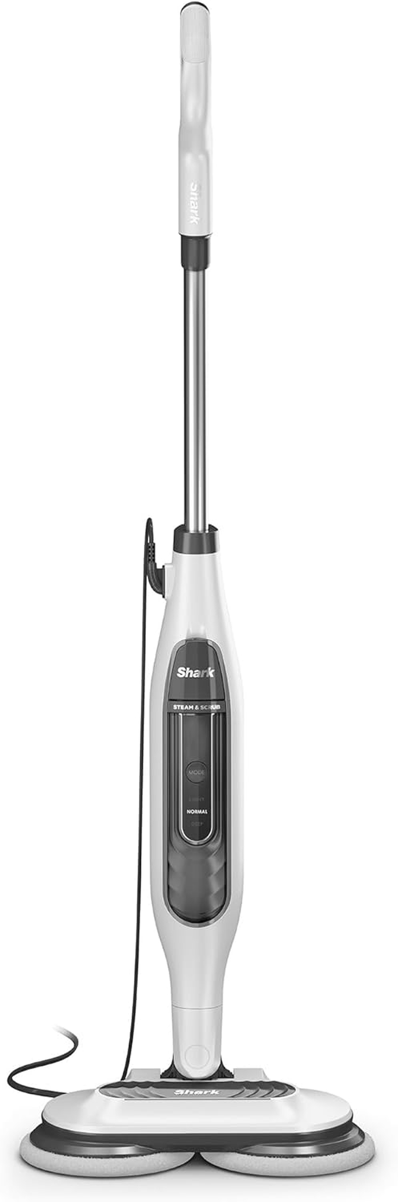 Shark Steam & Scrub Automatic Steam Mop, Hard Floor Cleaner & Steamer, Powerful Stain Remover, 2 Rotating Power Pads & 3 Steam Settings, S7001ANZ, White image number 6