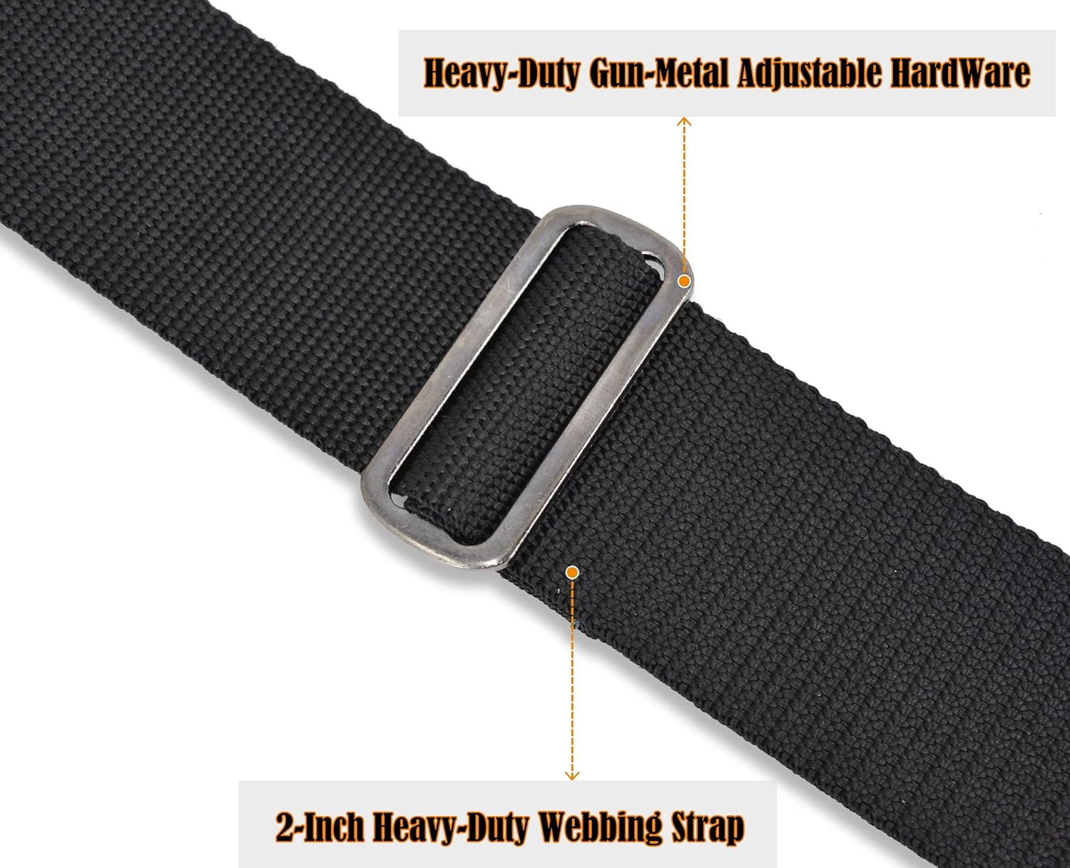 WELKINLAND 2Inch-Wide Heavy Duty Work Suspenders for Men - Red image number 5