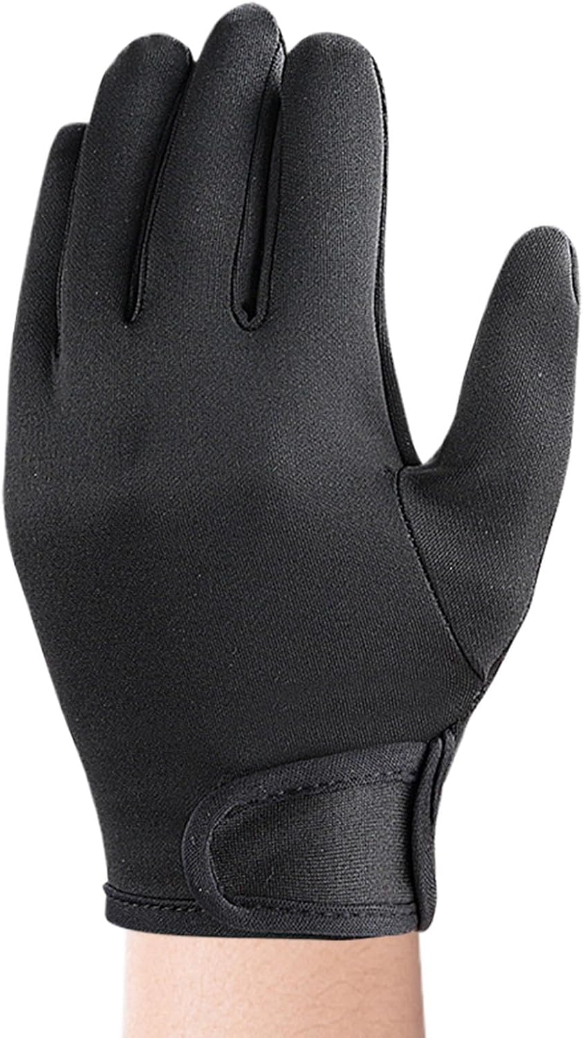 Qkbuza Gloves for Hair Styling - Professional Hand Gloves Heat Resistant 5 Fingers Heat Gloves,Household Supplies Thick Non-Slip Glove Mitt for Wand Flat Iron