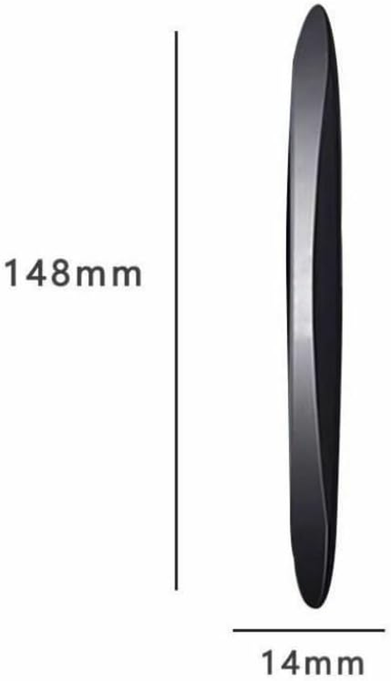 12 Pcs Car Door Edge Guards, Anti-Collision Strips for Car Side Door Edge Protection - Scratch Guard Protector for Exterior Door Handles, Rear View Mirrors & Bumper Prevent Dings & Scratches (Black) - Black image number 2