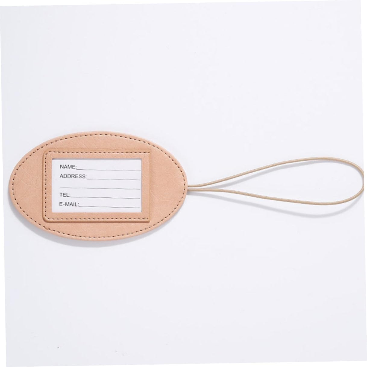 MOKKHNB 3Pcs Pu Leather Luggage Id Tags Cartoon Design Multifunctional Travel Bag Tags with Strap Portable Suitcase Identifiers for Air Travel Random Color image number 3