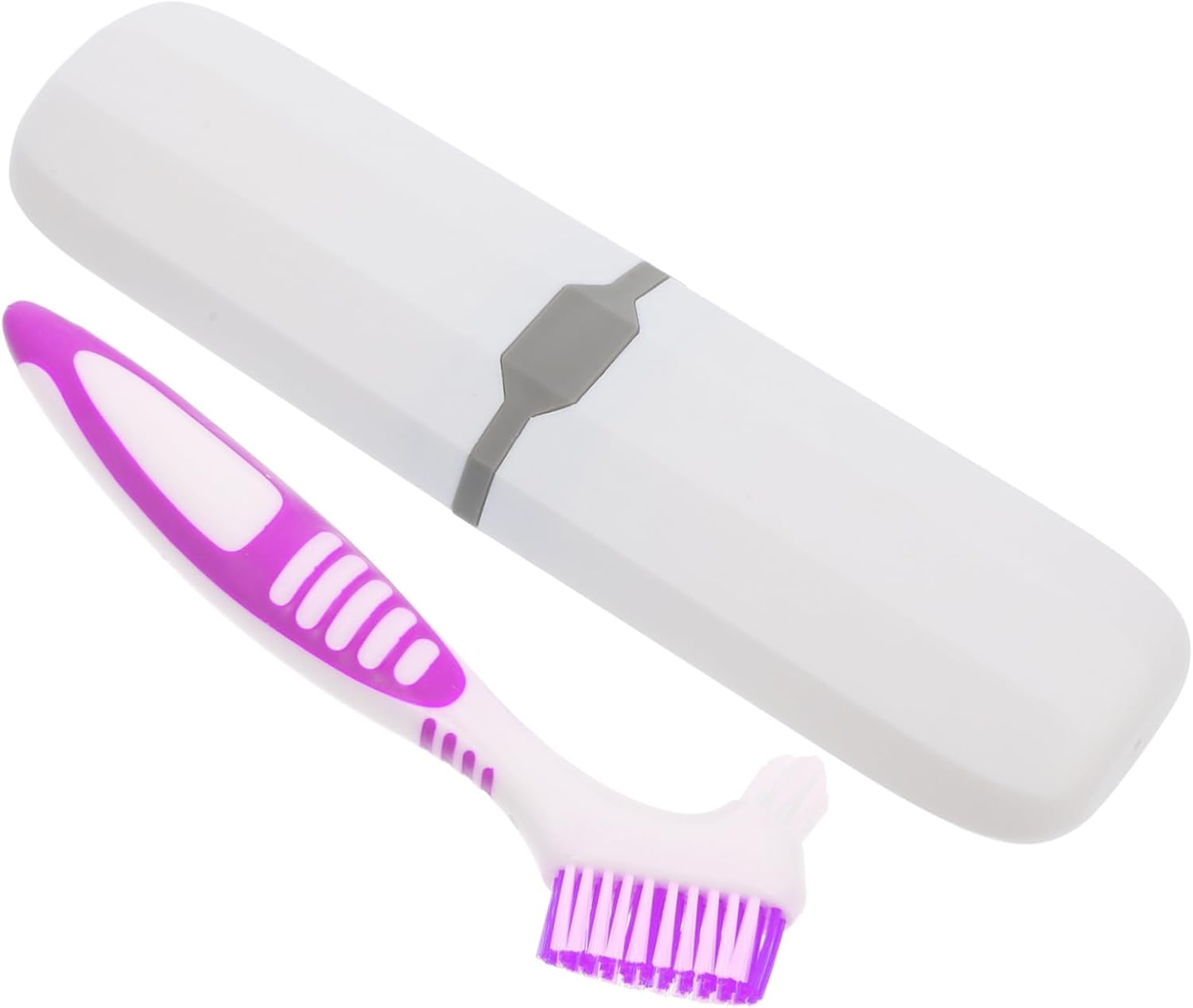 SOESFOUFU Travel Denture Toothbrush Storage Box Portable Toothbrush Travel Case Suction Cup Holder image number 5