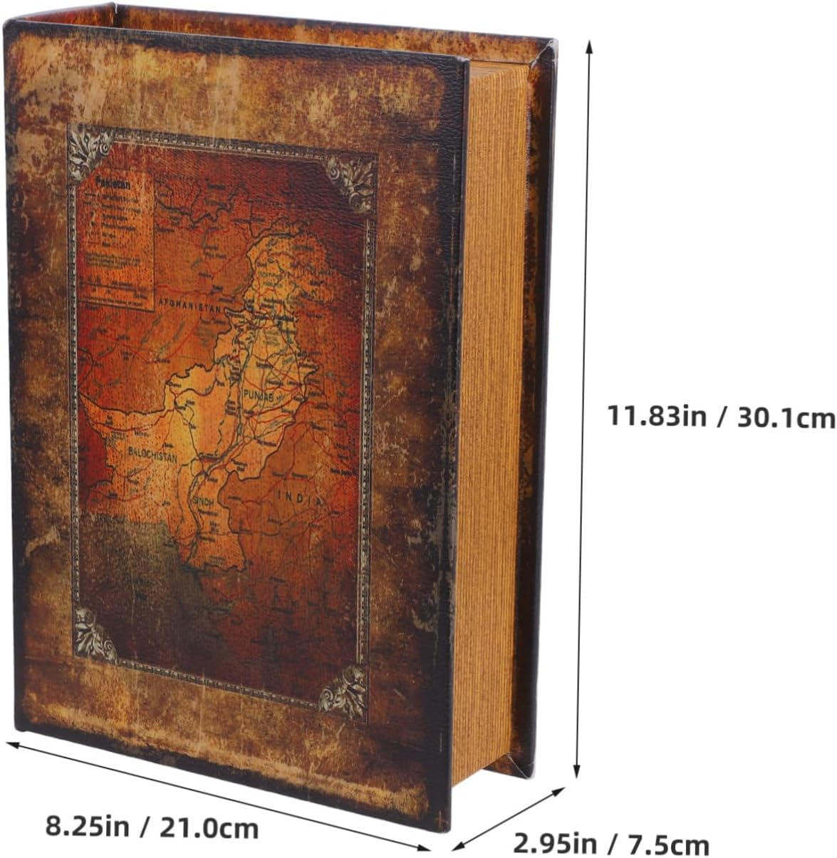 Sosoport Book Shaped Storage Box Fake Book Decorative Key Organizer Large Jewelry Box for Home Decor image number 5