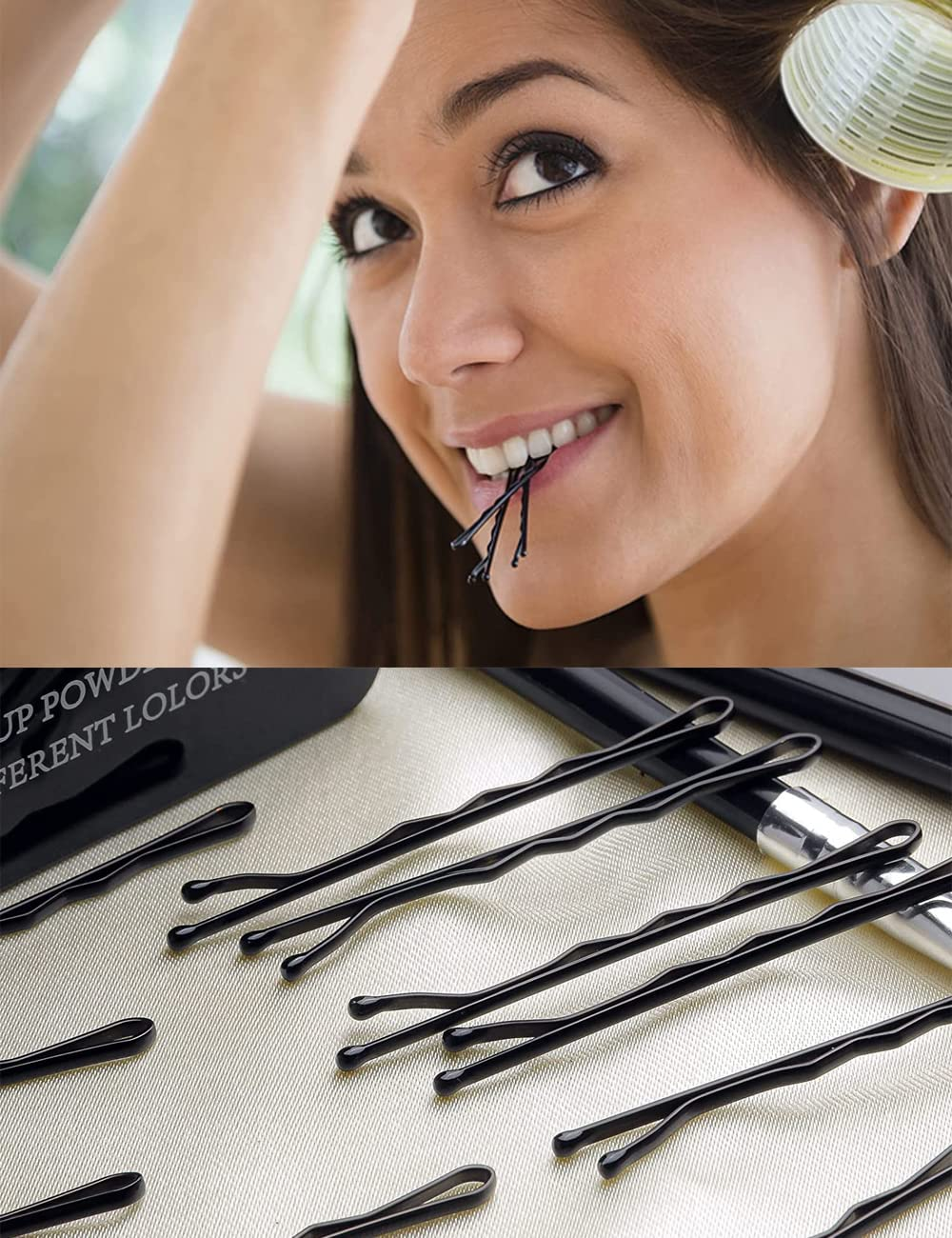 150 Pieces Bobby Pins, 3 Colors Hair Pins Kit, U Shaped Hair Clips with Case, Reusable Non-Slip Hair Pins, Premium Wave Hairpins, Bun Pins Hairpins for Women, Hair Clips Accessories for All Hair Types image number 1