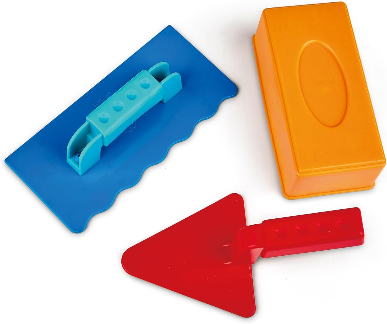 Hape Master Builder Sand Castle Kit - Beach Toys Set with Brick Molds and Tools - Kids Outdoor Sand Box Play Set with Construction Tools image number 2