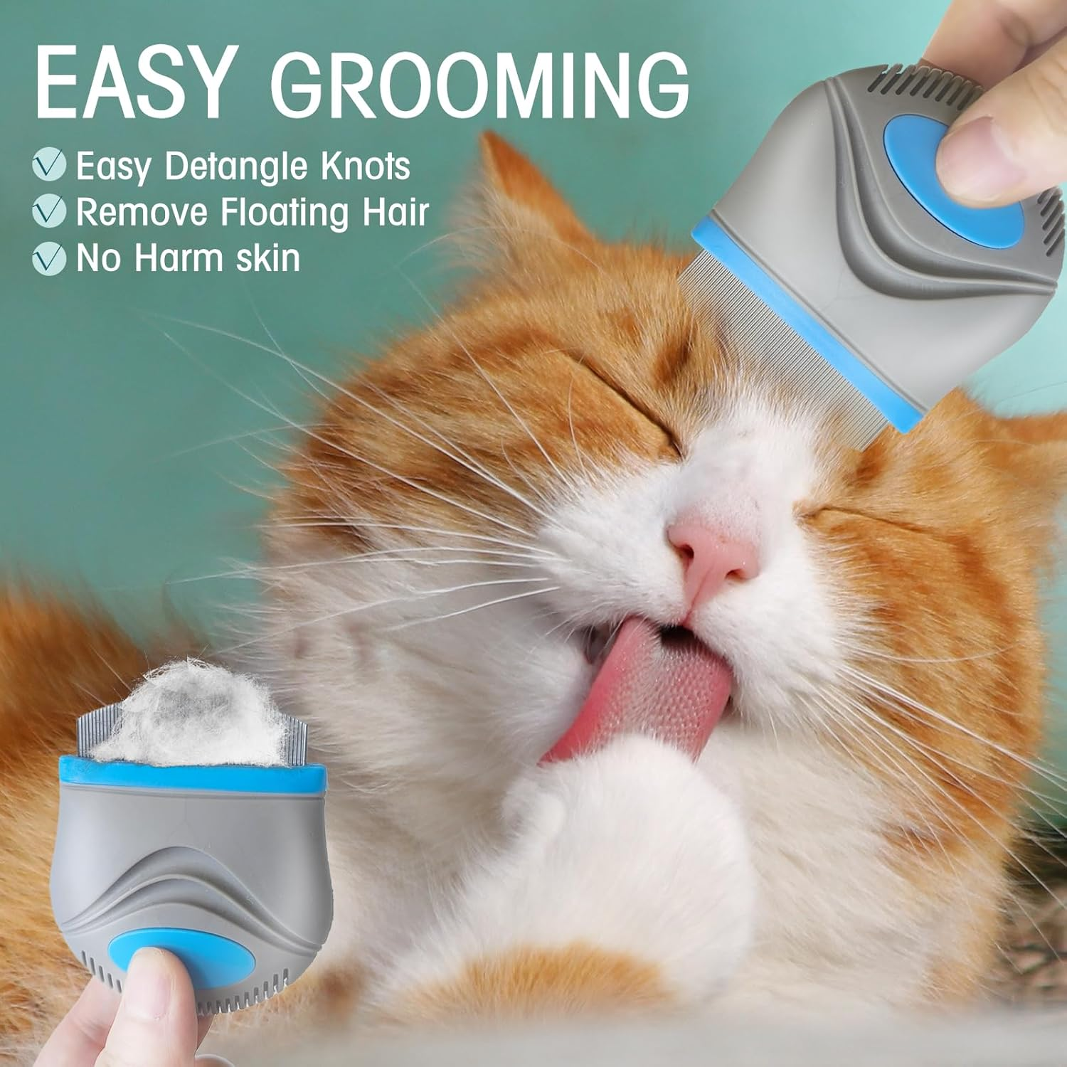 Gmstahlei Pet Face Comb, Stainless Steel Fine-Tooth Eye Grooming Brush, Gentle & Safe for Dogs & Cats, Removes Tear Stains & Discharge, Lightweight & Portable, Suitable for All Furry Pets image number 1