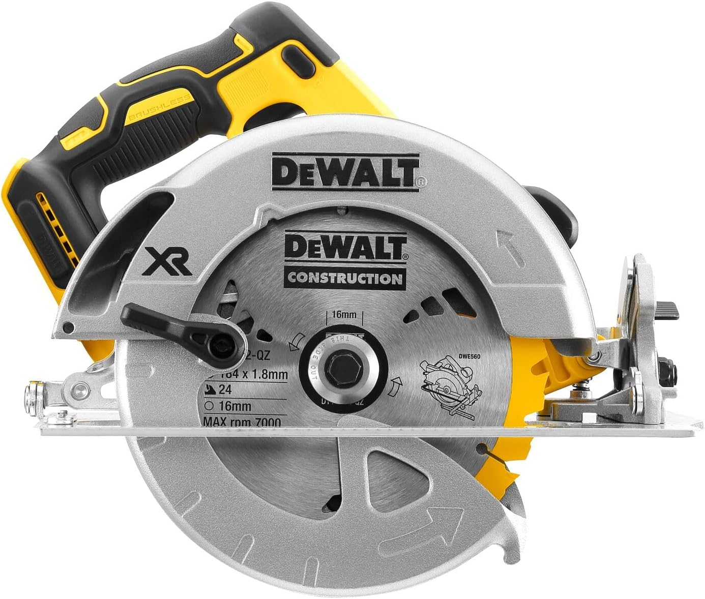 Dewalt 18V XR Brushless 184Mm Circular Saw Bare Unit image number 1
