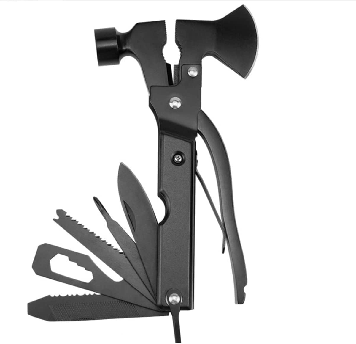14-In-1 Multi-Tool Survival Camping Accessories with Axe Hammer,Bottle Opener for Hunting Hiking Fishing,Tool Gifts for Men, Dad, Husband and Outdoor