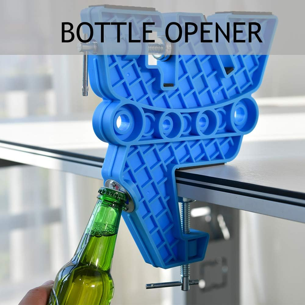 XCMAN Ski Snowboard Vise for Tuning,Waxing and Repair,Set of Non-Slip Vice Grips with Horizontal and Vertical and Tilt Working Positions,Rubber Ski Brake Retainers,Pair image number 5